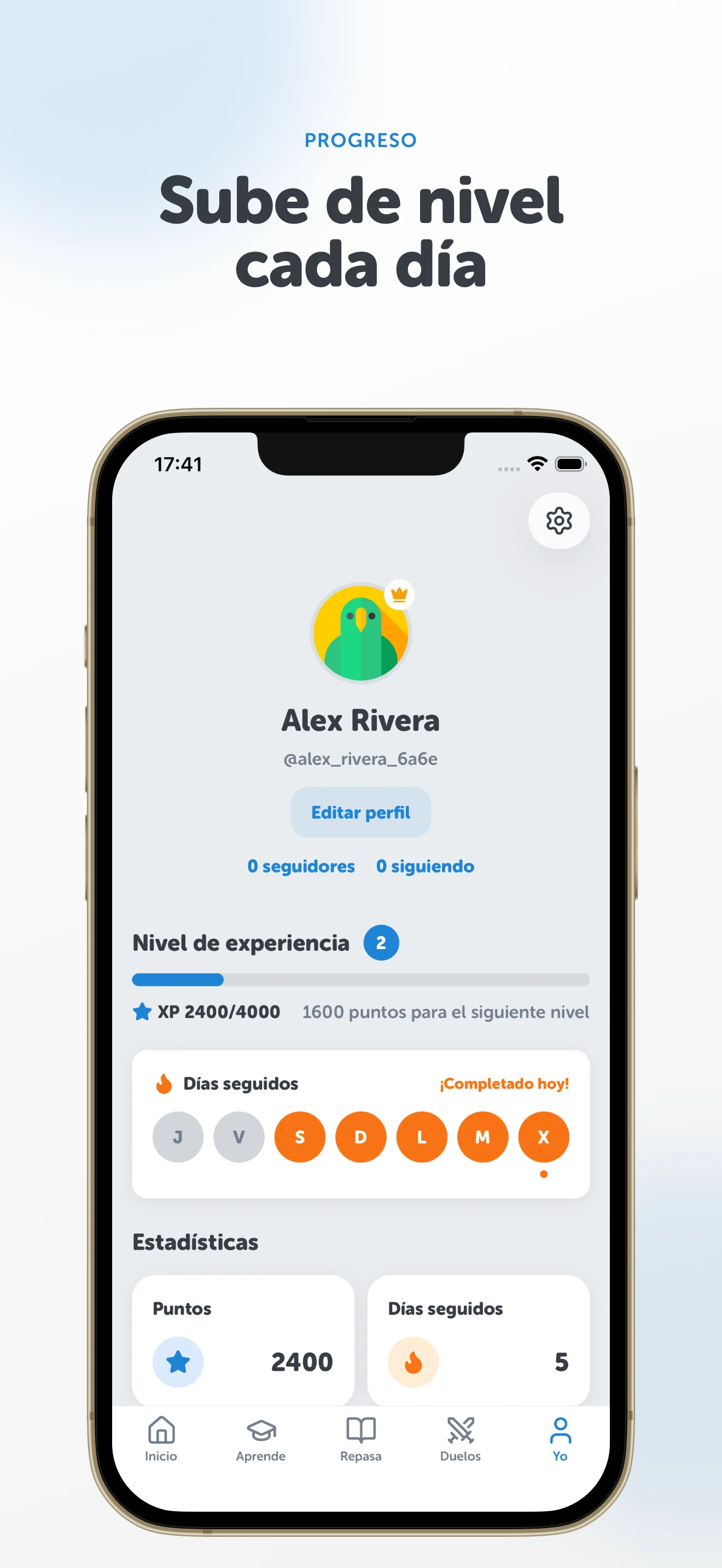 Captura de la app Vocaboola 7