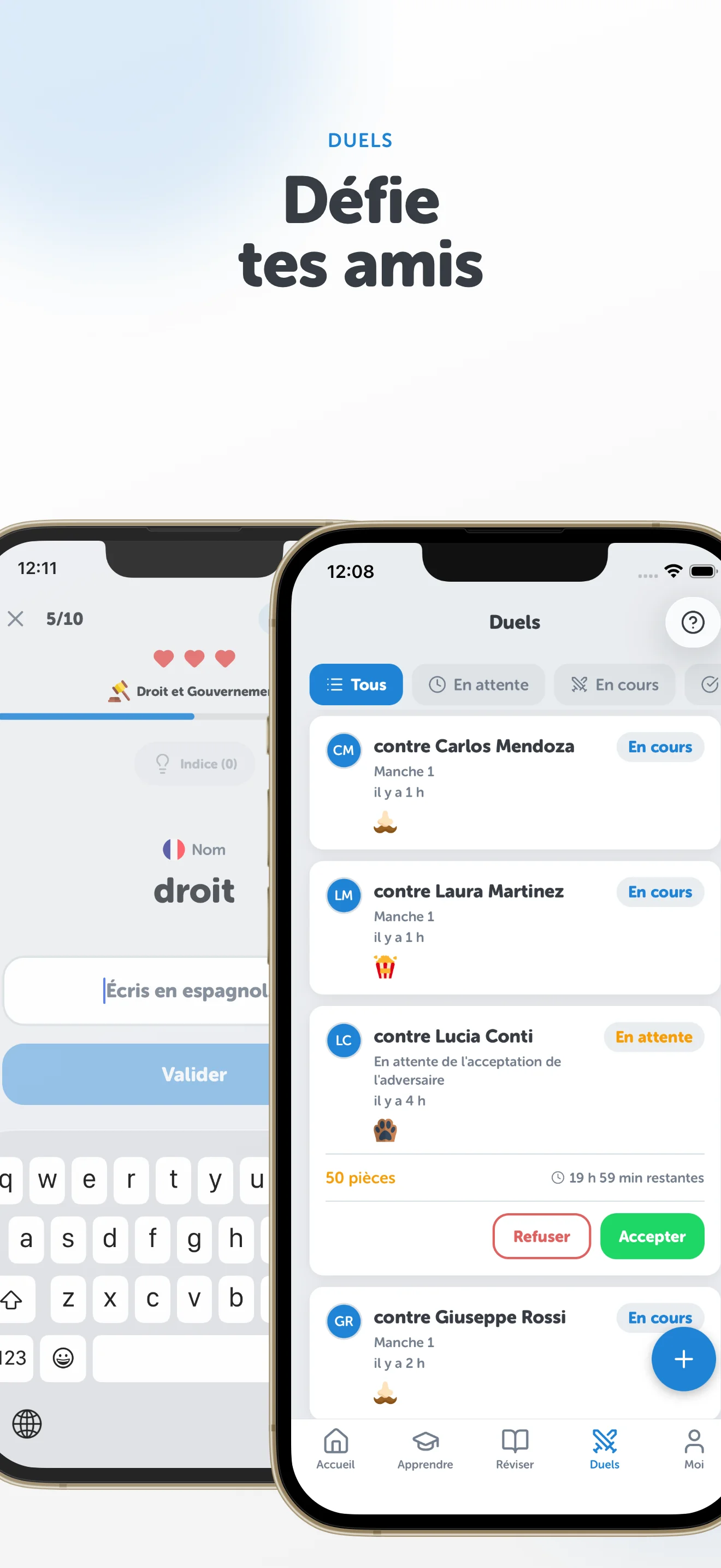 Capture d'écran de l'app Vocaboola 5