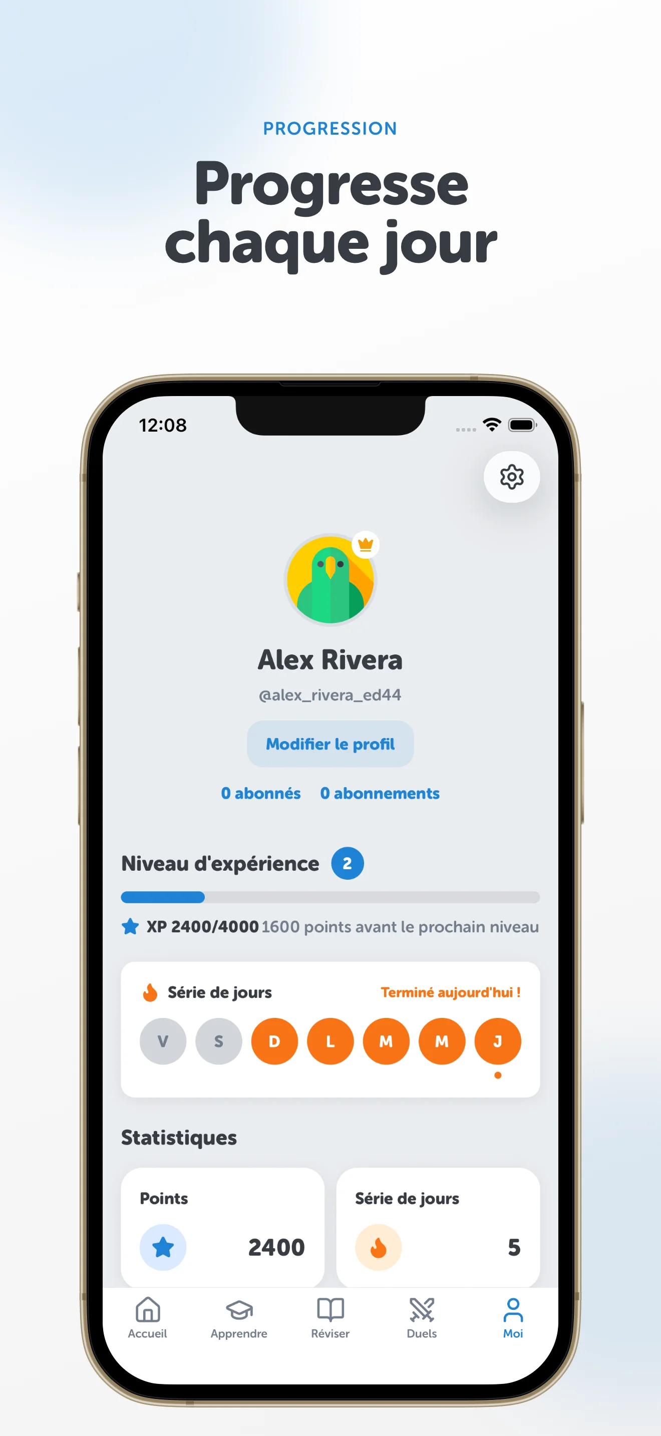 Capture d'écran de l'app Vocaboola 7