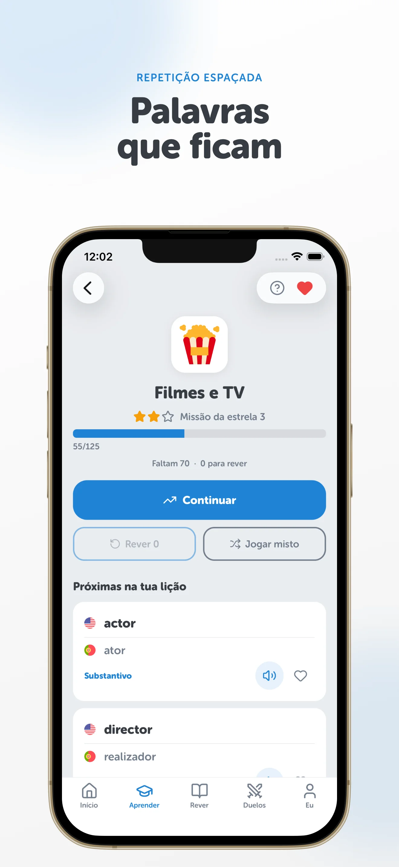 Captura de ecrã da app Vocaboola 3